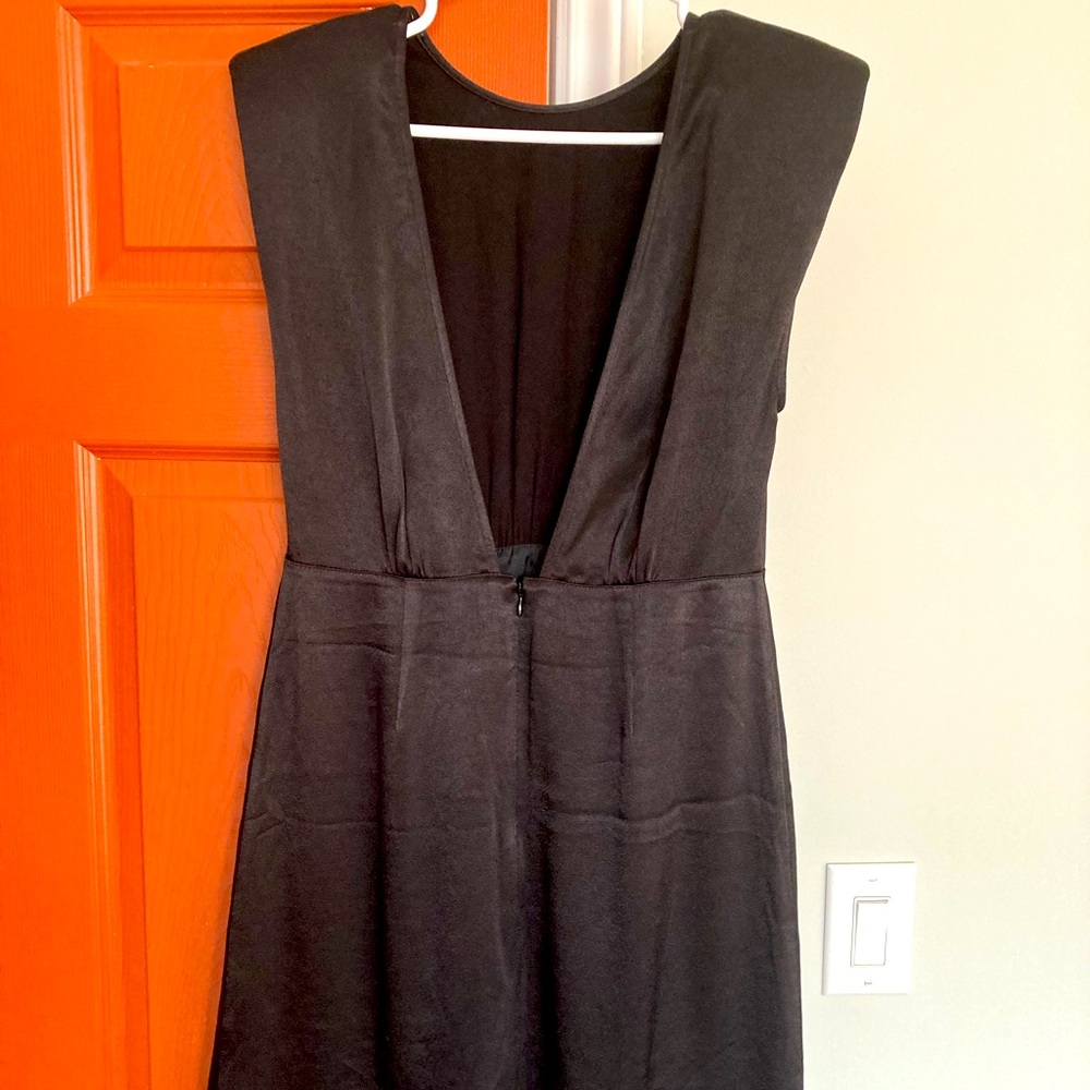 BA&SH black backless mini dresses